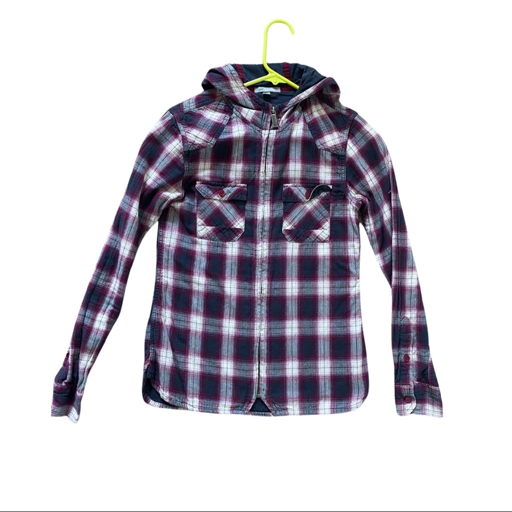 Horny Toad Zip-up Hooded Flannel
